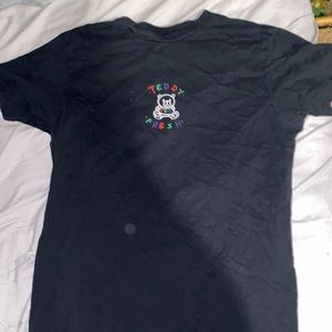 Black teddy fresh tee shirt from zumiez it’s a size medium fits small